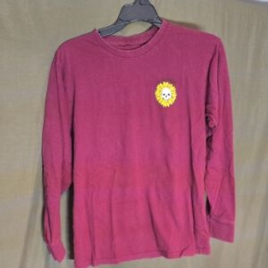 Women's Burgundy In Bloom Last Call Co Long Sleeve